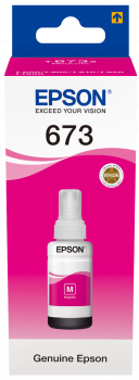 Epson T673 Kırmızı L800 / L810 / L850 / L1800 için 70 ml Orijinal Mürekkep