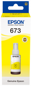 Epson T673 Sarı L800 / L810 / L850 / L1800 için 70 ml Orijinal Mürekkep