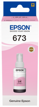 Epson T673 Açık Kırmızı L800 / L810 / L850 / L1800 için 70 ml Orijinal Mürekkep