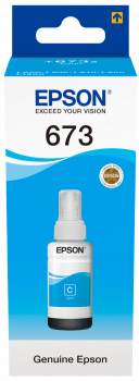 Epson T673 Mavi L800 /L810 /L850 /L1800 İçin 70 ml  Orijinal Mürekkep