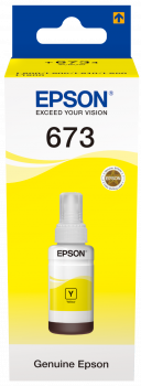 Epson T673 Sarı L800 / L810 / L850 / L1800 için  70 ml Orijinal Mürekkep